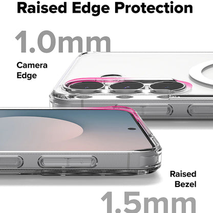 MagSafe-Hülle für Samsung Galaxy S25 FE, Ringke, Fusion, Transparent