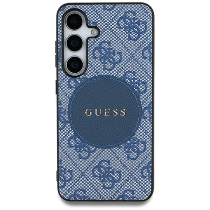 MagSafe hoesje voor Samsung Galaxy S25+ S936, Guess, 4G Circle Classic Logo, Blauw