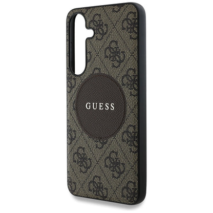 MagSafe hoesje voor Samsung Galaxy S25+ S936, Guess, 4G Circle Classic Logo, Bruin