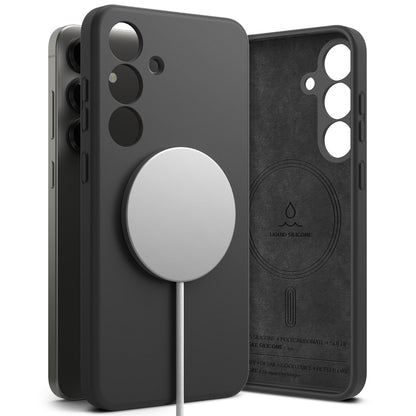 Étui MagSafe pour Samsung Galaxy S25+ S936, Ringke, Silicone, Noir