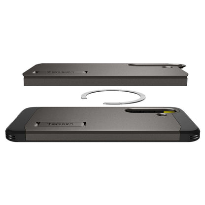 MagSafe Hülle für Samsung Galaxy S25+ S936, Spigen, Tough Armor, Grau