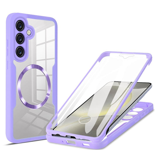 Coque MagSafe pour Samsung Galaxy S25+ S936, Techsuit, ColorVerse 360, Violet