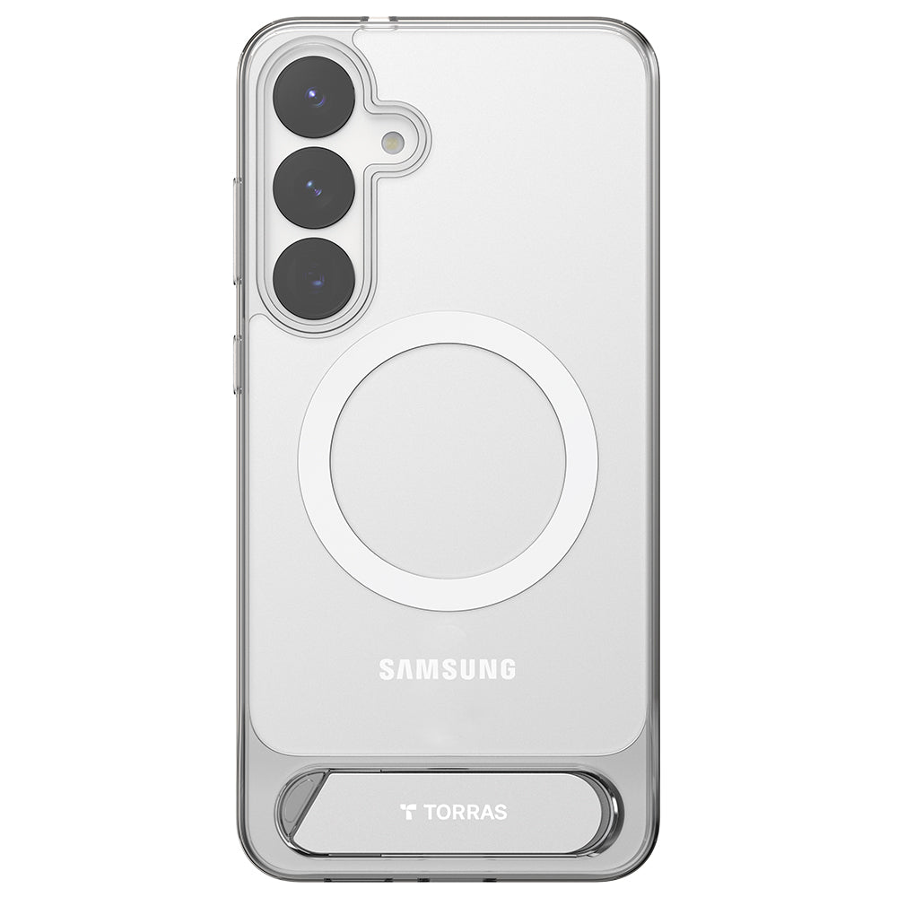 MagSafe hoes voor Samsung Galaxy S25+ S936, Torras, Pstand, Transparant