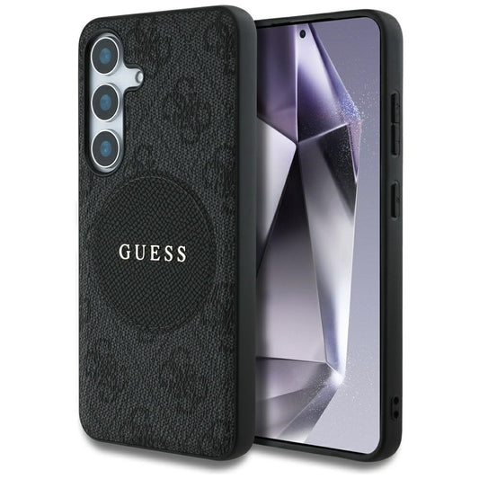 MagSafe hoesje voor Samsung Galaxy S25 S931, Guess, 4G Circle Classic Logo, Zwart