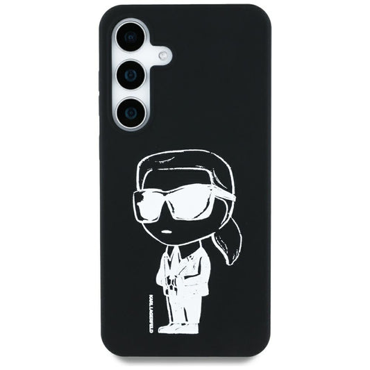 MagSafe Case for Samsung Galaxy S25 S931, Karl Lagerfeld, Silicone Graffiti, Black