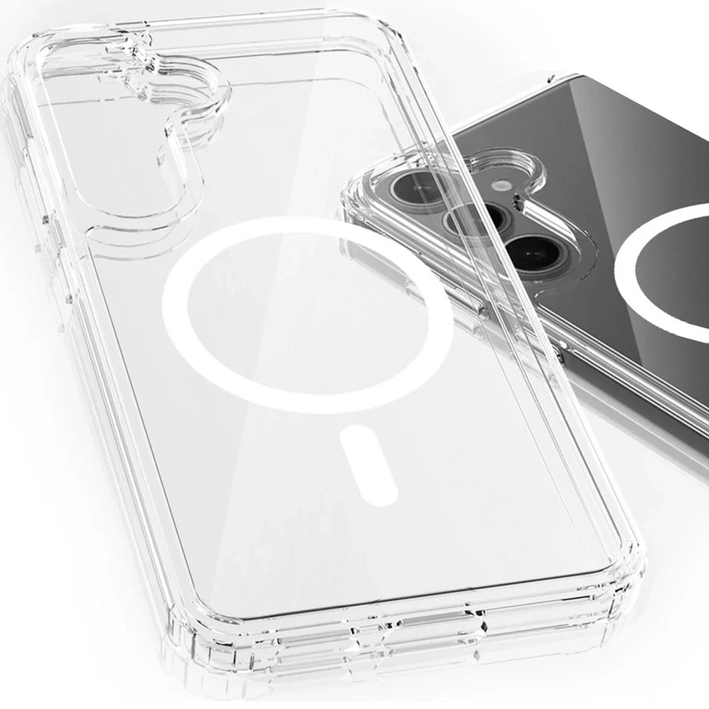 MagSafe-Hülle für Samsung Galaxy S25 S931 / S24 S921, 3MK, Armor MagCase, Transparent