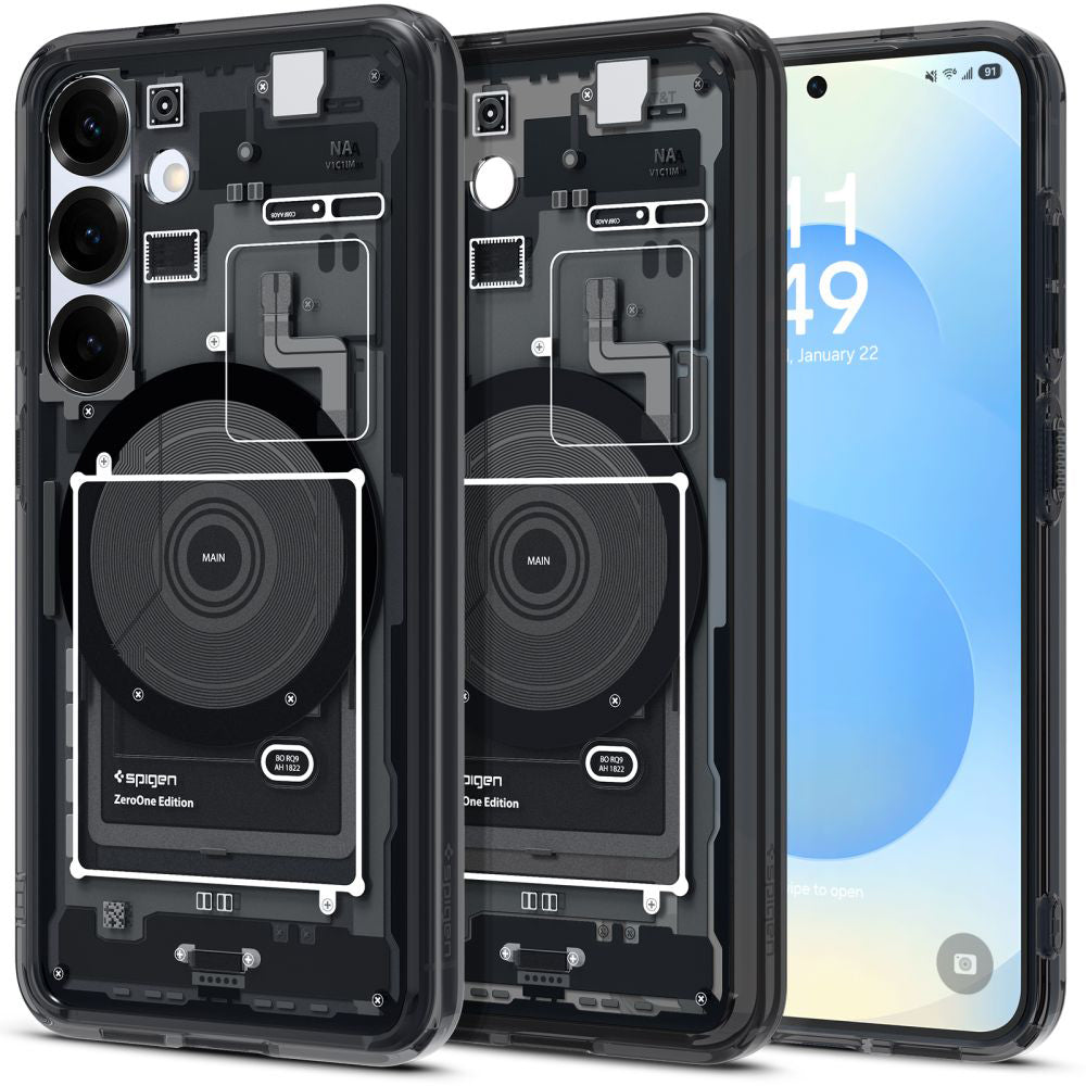 Coque MagSafe pour Samsung Galaxy S25 S931, Spigen, Ultra Hybrid Zero One, Noire ACS09003