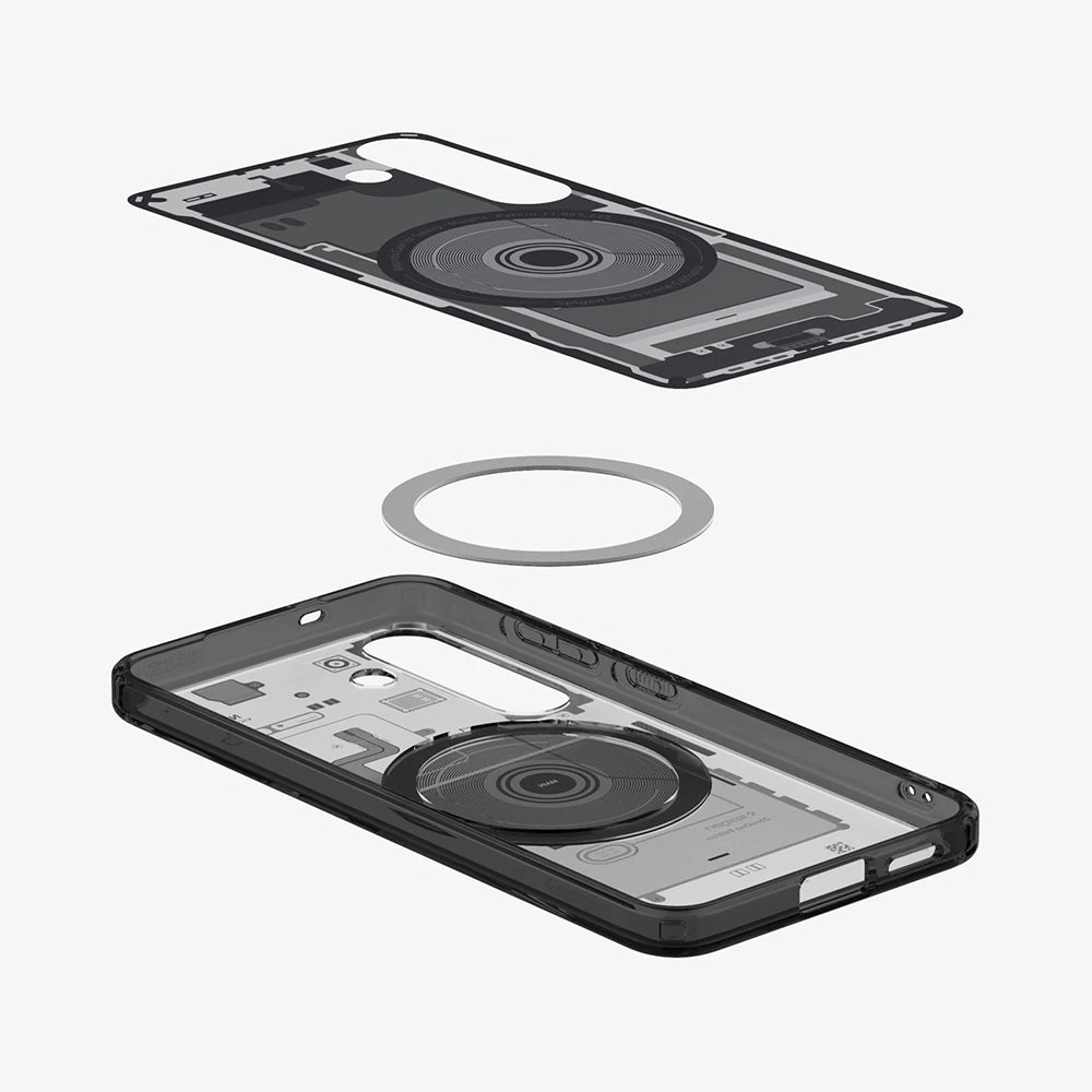 Coque MagSafe pour Samsung Galaxy S25 S931, Spigen, Ultra Hybrid Zero One, Noire ACS09003