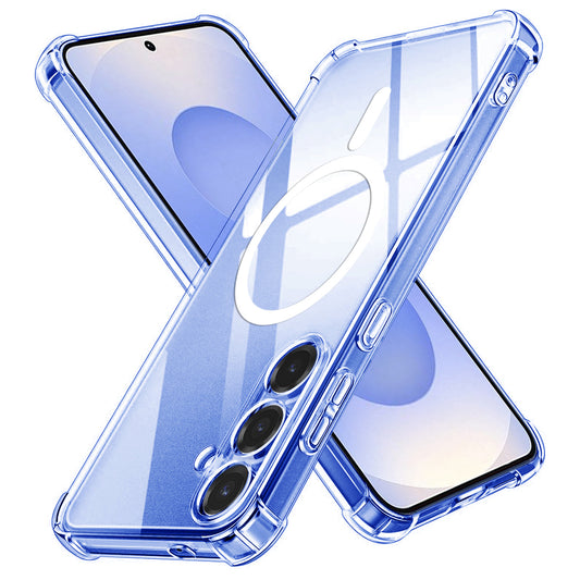 MagSafe-Hülle für Samsung Galaxy S25 S931, Techsuit, stoßfest, transparent