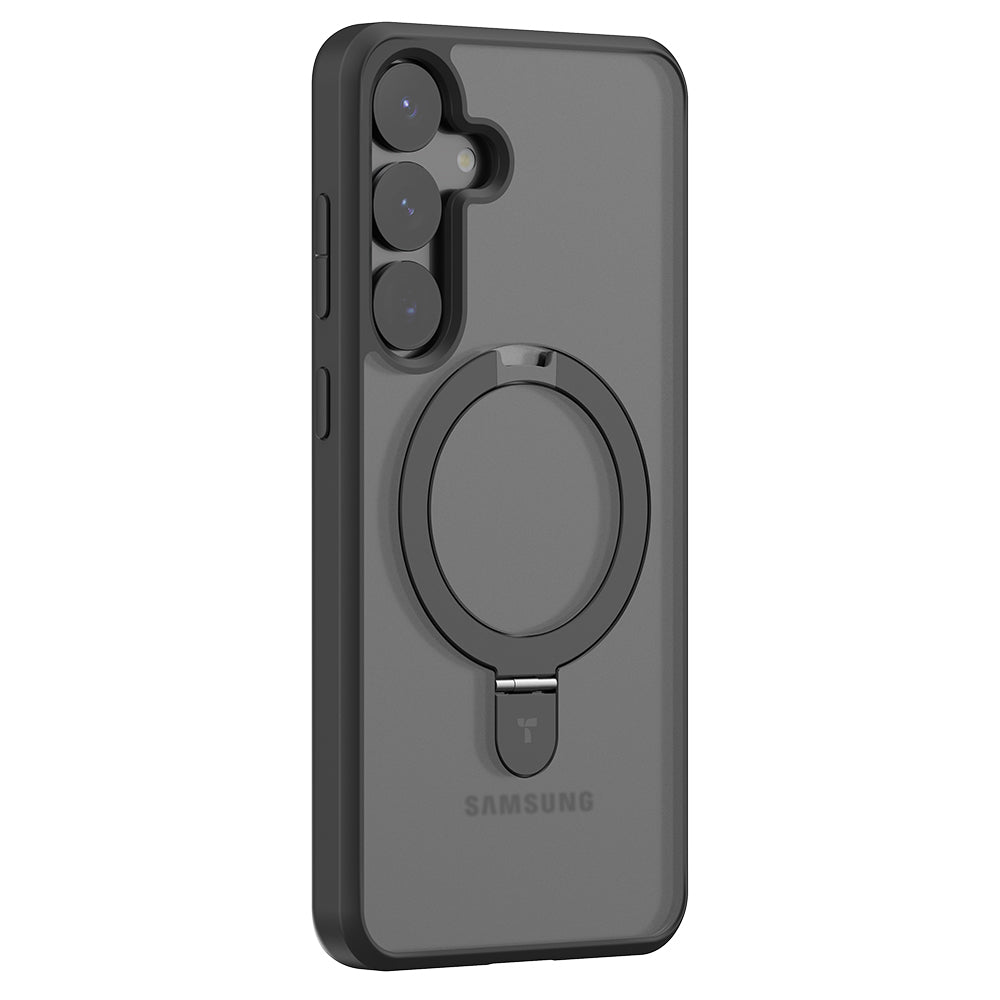 MagSafe Hülle für Samsung Galaxy S25 S931, Torras, Ostand, Schwarz