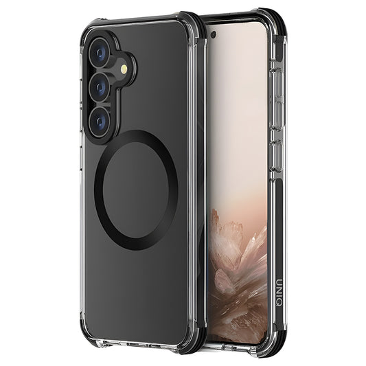 MagSafe Hülle für Samsung Galaxy S25 S931, UNIQ, Combat MagClick, Schwarz