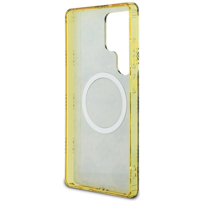 MagSafe hoesje voor Samsung Galaxy S25 Ultra S938, Guess, IML Peony On 4G Background, Bruin