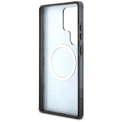 MagSafe hoesje voor Samsung Galaxy S25 Ultra S938, Guess, IML Peony On 4G Background, Zwart