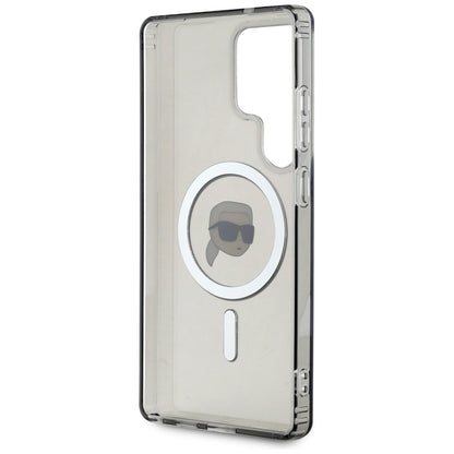 MagSafe hoes voor Samsung Galaxy S25 Ultra S938, Karl Lagerfeld, IML Karl's Head, Zwart