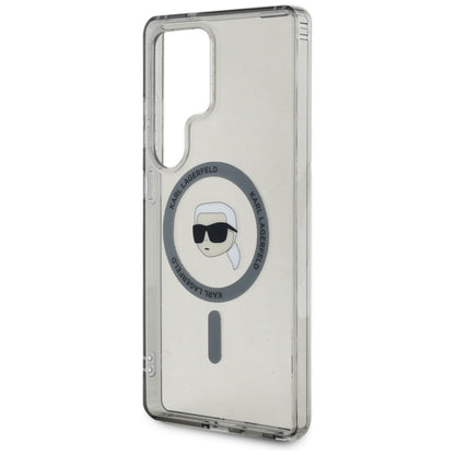 MagSafe hoes voor Samsung Galaxy S25 Ultra S938, Karl Lagerfeld, IML Karl's Head, Zwart