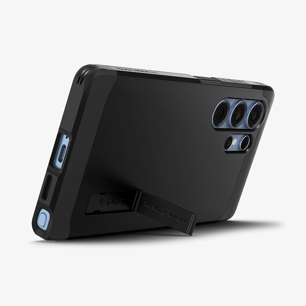 MagSafe hoesje voor Samsung Galaxy S25 Ultra S938, Spigen, Tough Armor, Zwart