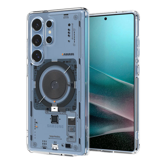 MagSafe Hülle für Samsung Galaxy S25 Ultra S938, Spigen, Ultra Hybrid Neo One, Transparent