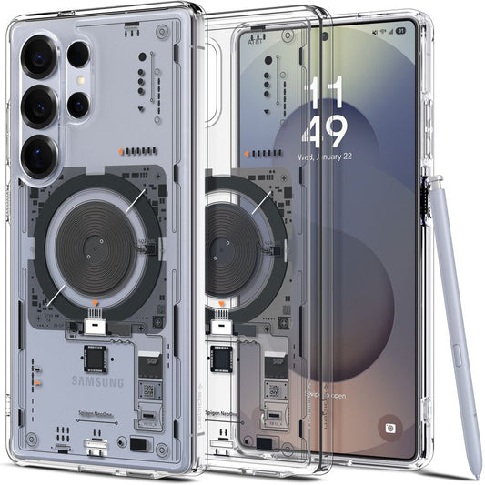 MagSafe Hülle für Samsung Galaxy S25 Ultra S938, Spigen, Ultra Hybrid Neo One, Transparent