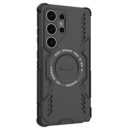 Coque MagSafe pour Samsung Galaxy S25 Ultra S938, Techsuit, ArmorMag, Noire