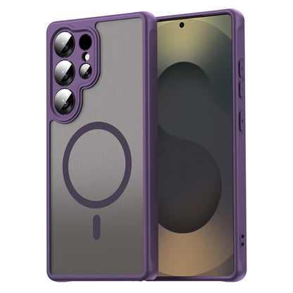 Coque MagSafe pour Samsung Galaxy S25 Ultra S938, Techsuit, HaloFrost II, Violet
