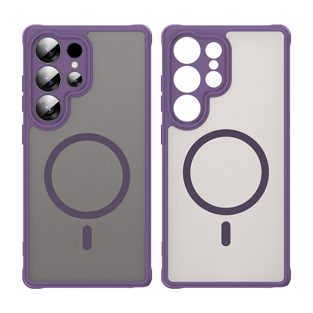 Coque MagSafe pour Samsung Galaxy S25 Ultra S938, Techsuit, HaloFrost II, Violet