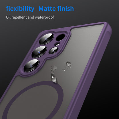 Coque MagSafe pour Samsung Galaxy S25 Ultra S938, Techsuit, HaloFrost II, Violet