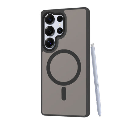 MagSafe Hülle für Samsung Galaxy S25 Ultra S938, Techsuit, HaloFrost, Schwarz