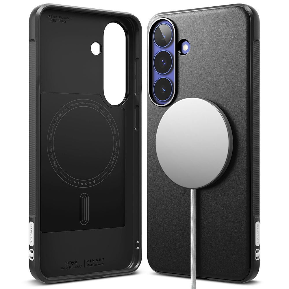Coque MagSafe pour Samsung Galaxy S26 FE S741, Ringke, Onyx, Noire