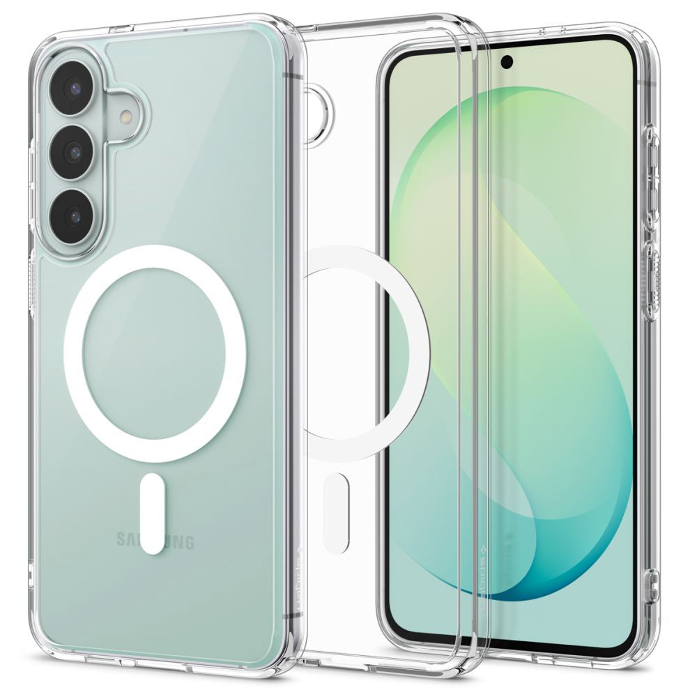 MagSafe-Hülle für Samsung Galaxy S26 FE S741, Spigen, Ultra Hybrid, Transparent Weiß ACS11636