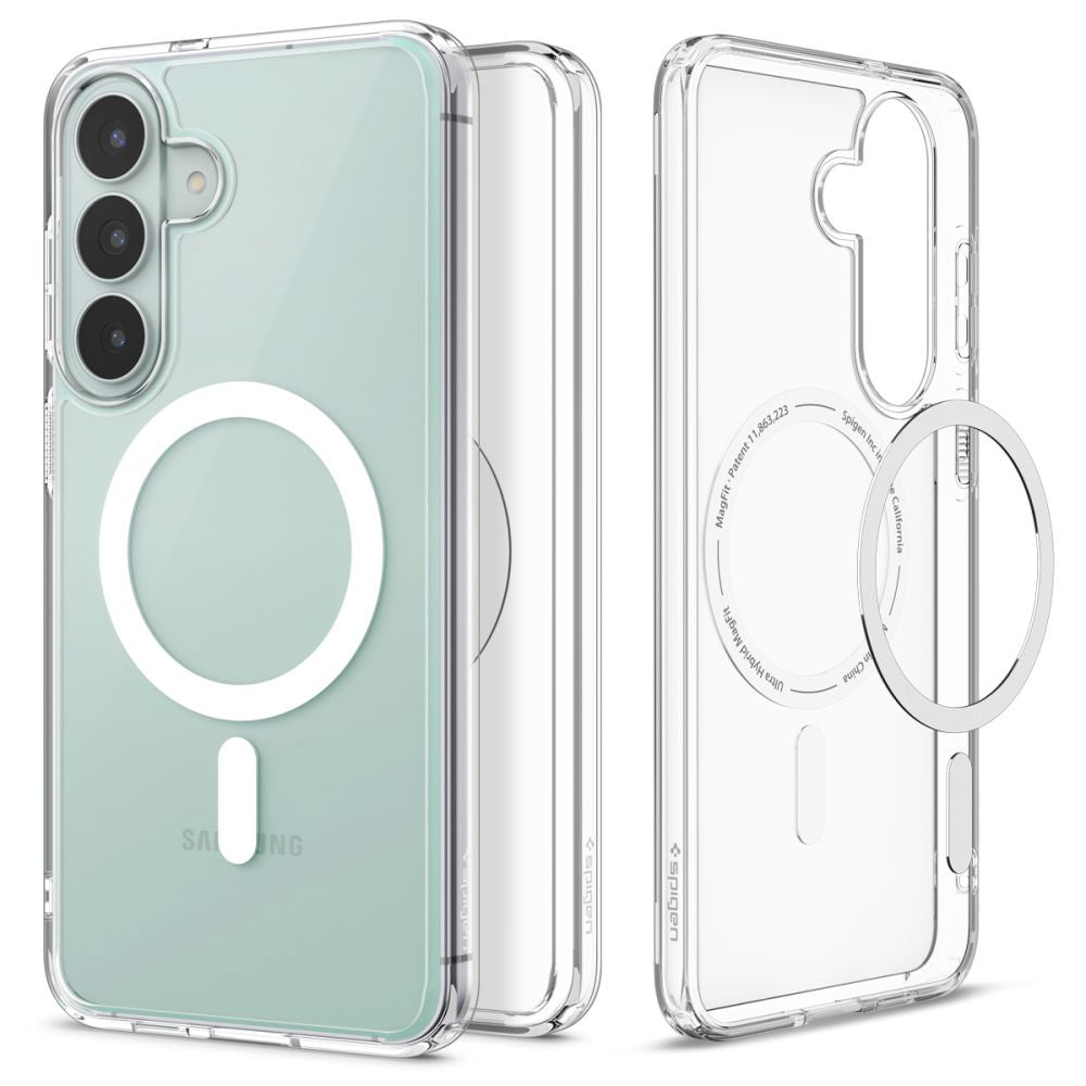 MagSafe-Hülle für Samsung Galaxy S26 FE S741, Spigen, Ultra Hybrid, Transparent Weiß ACS11636