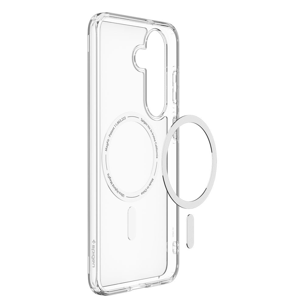 MagSafe-Hülle für Samsung Galaxy S26 FE S741, Spigen, Ultra Hybrid, Transparent Weiß ACS11636