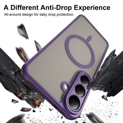 Coque MagSafe pour Samsung Galaxy S26 FE S741, Techsuit, HaloFrost II, Violet