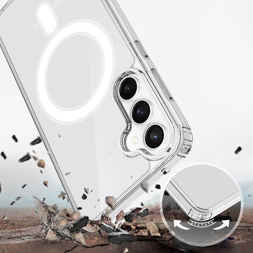 MagSafe-Hülle für Samsung Galaxy S26 FE S741, Techsuit, Pro, transparent