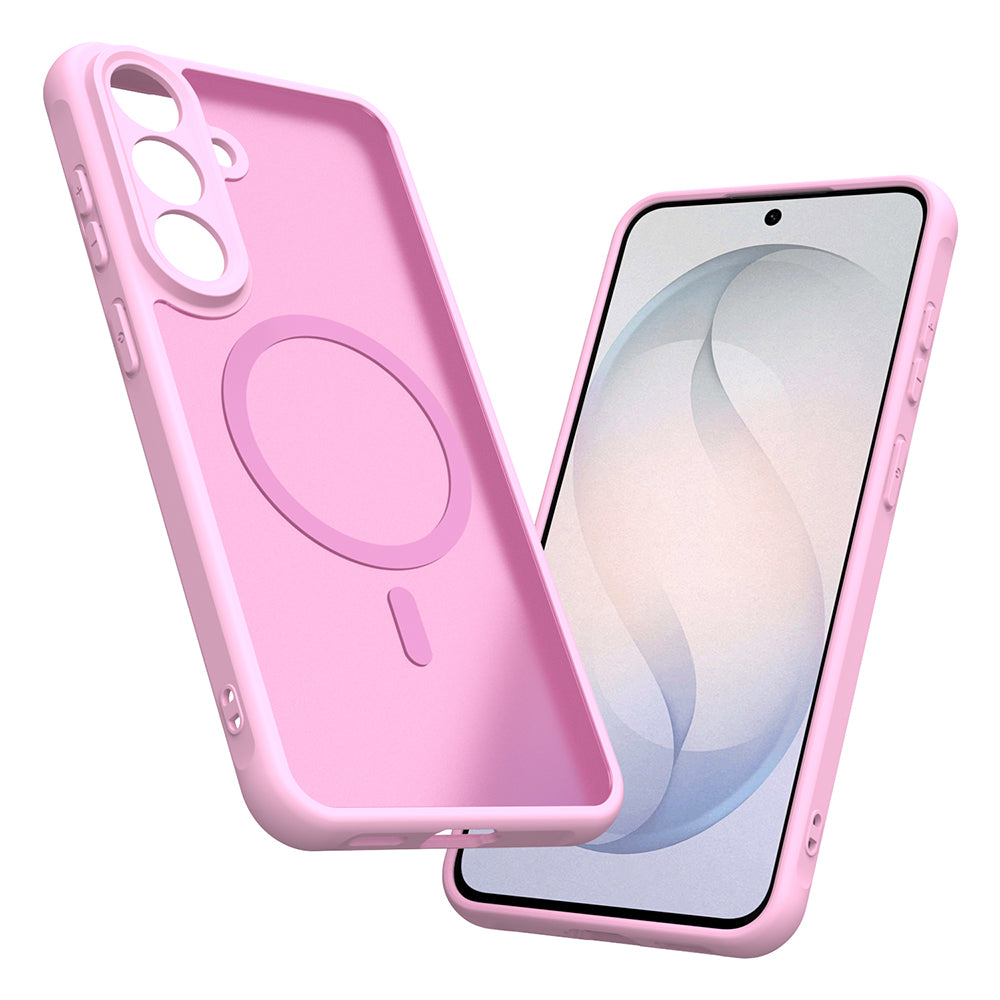 MagSafe-hoesje voor Samsung Galaxy S26 FE S741, Techsuit, HaloFrost II, Roze