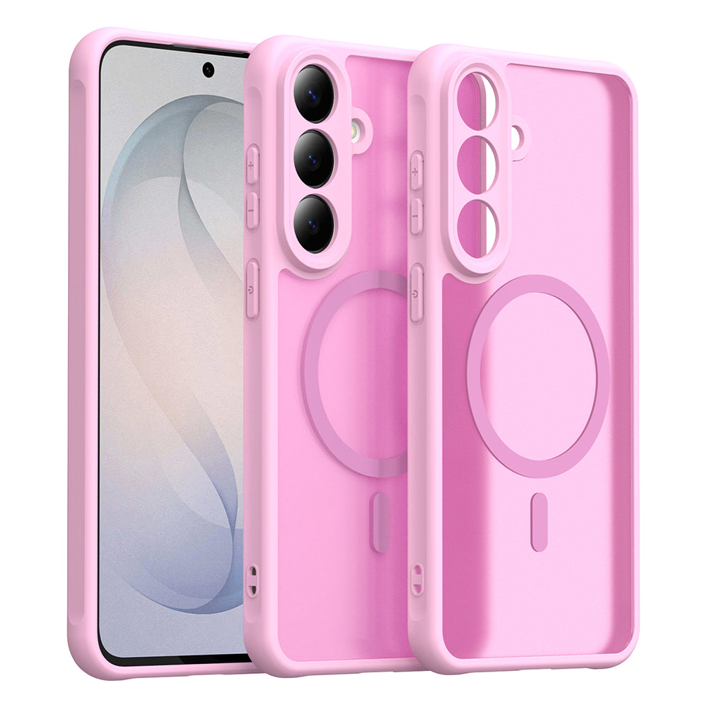 MagSafe-hoesje voor Samsung Galaxy S26 FE S741, Techsuit, HaloFrost II, Roze