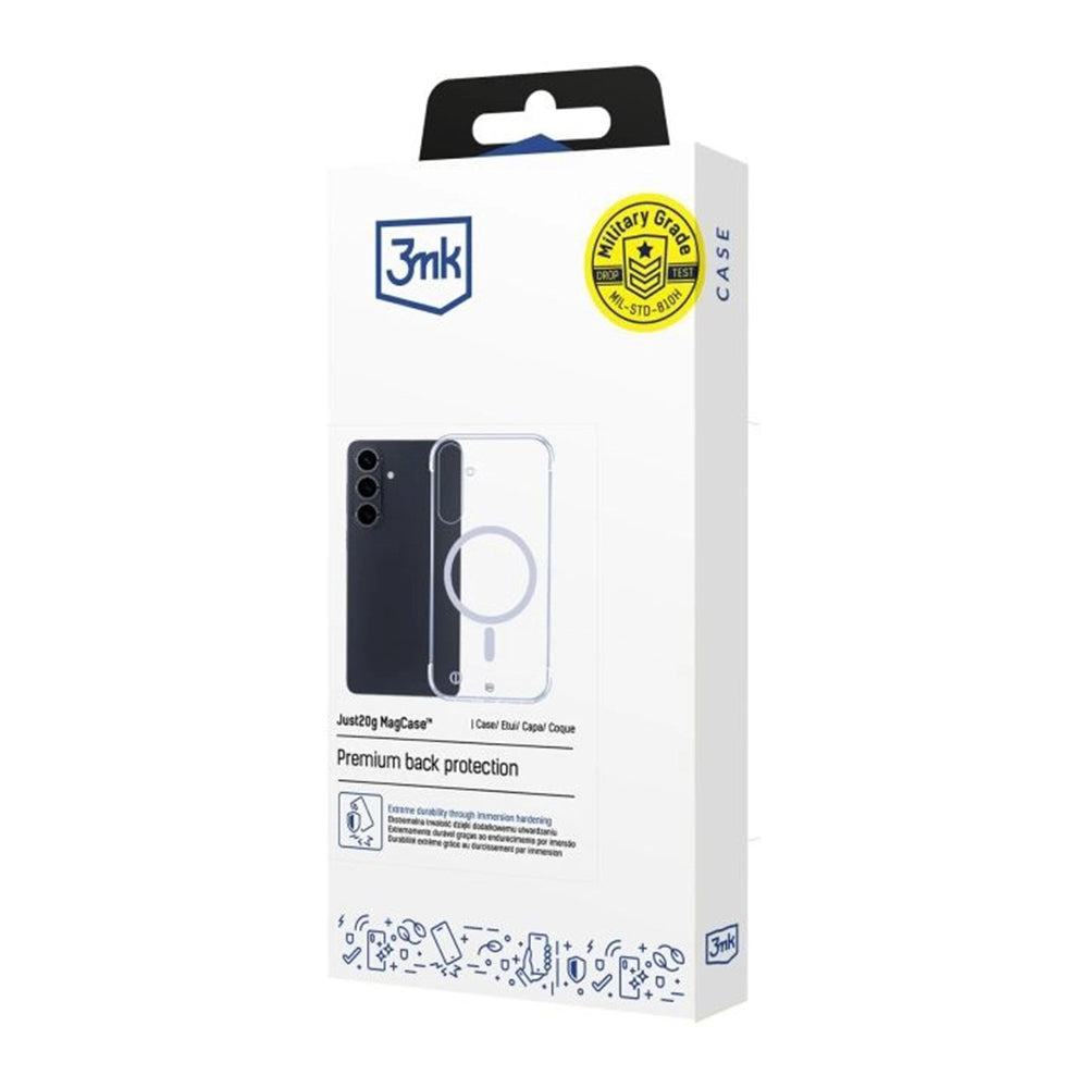 Coque MagSafe pour Samsung Galaxy S26 Plus, 3MK, Just20g, Transparente