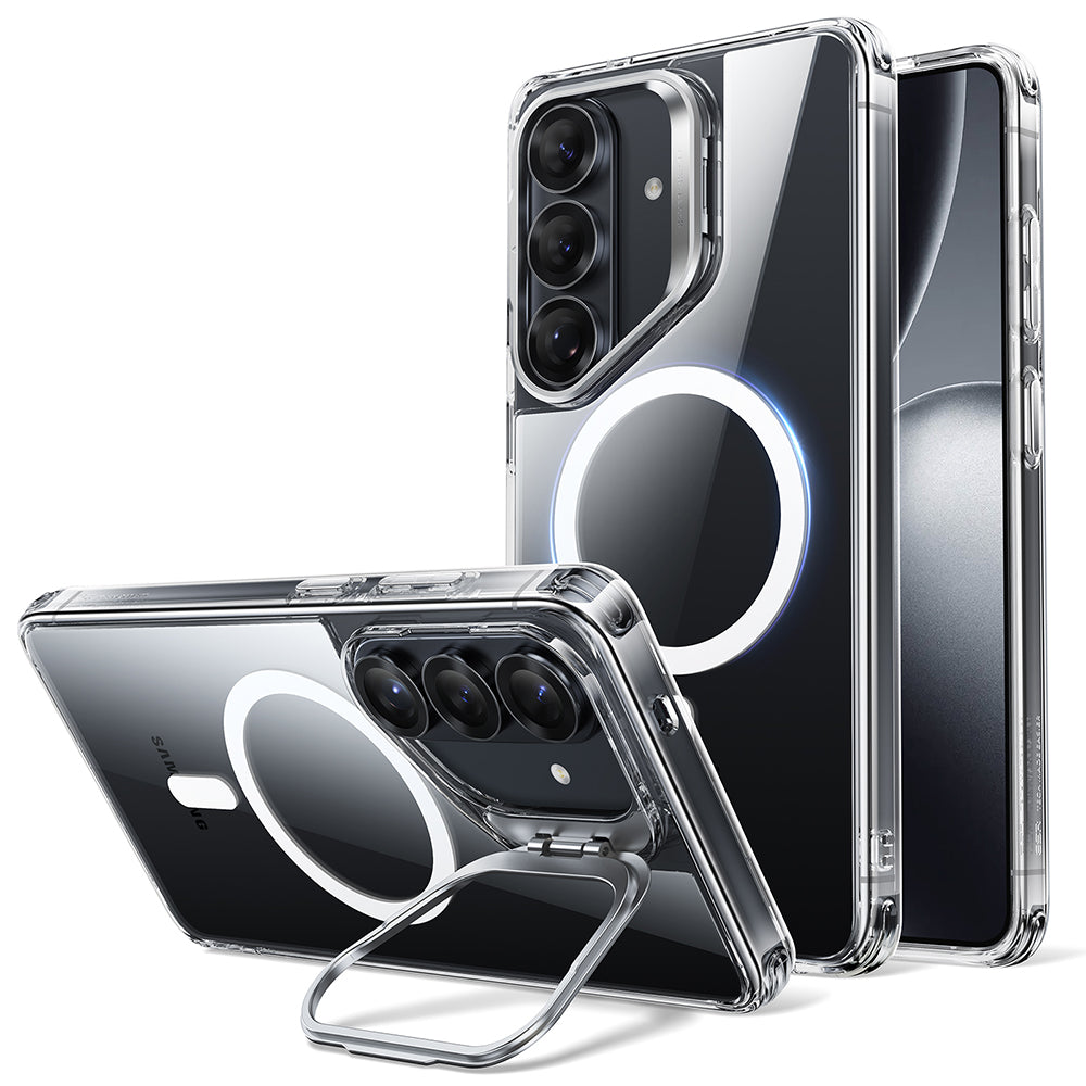 MagSafe Case for Samsung Galaxy S26 Plus, ESR, Classic Hybrid Kickstand, Transparent