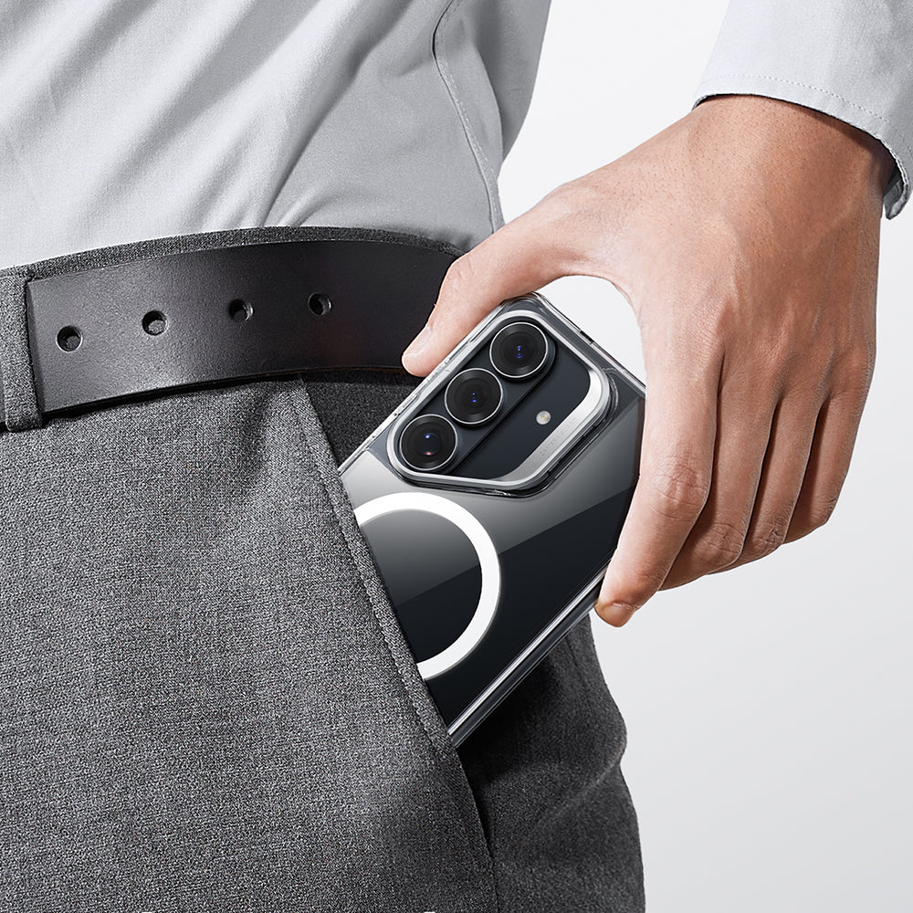 MagSafe Case for Samsung Galaxy S26 Plus, ESR, Classic Hybrid Kickstand, Transparent