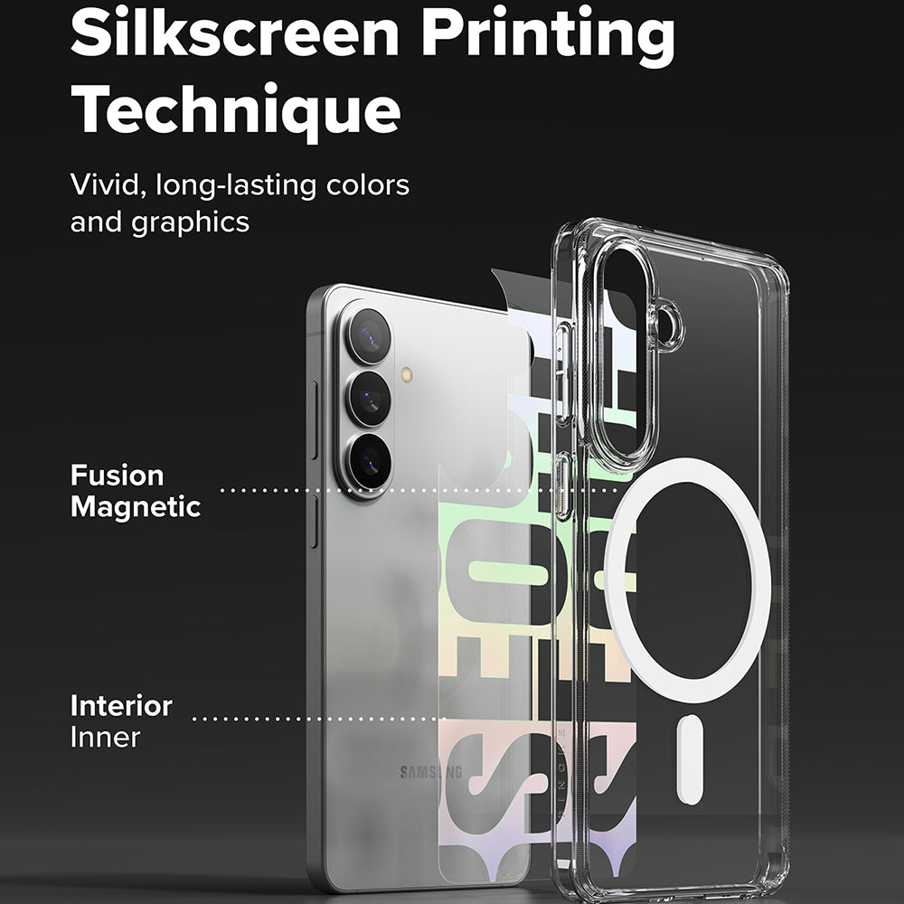 Coque MagSafe pour Samsung Galaxy S26 Plus S947, Ringke, Fusion Seoul, Transparente