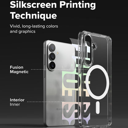 Coque MagSafe pour Samsung Galaxy S26 Plus S947, Ringke, Fusion Seoul, Transparente