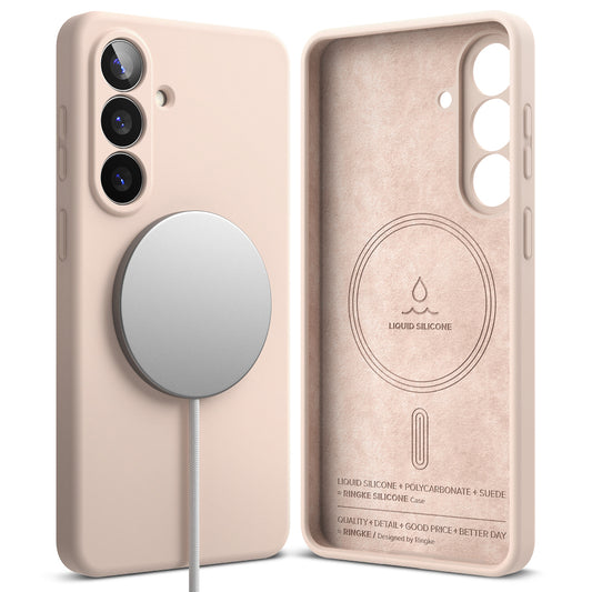 MagSafe Hülle für Samsung Galaxy S26 Plus, Ringke, Silikon, Rosa