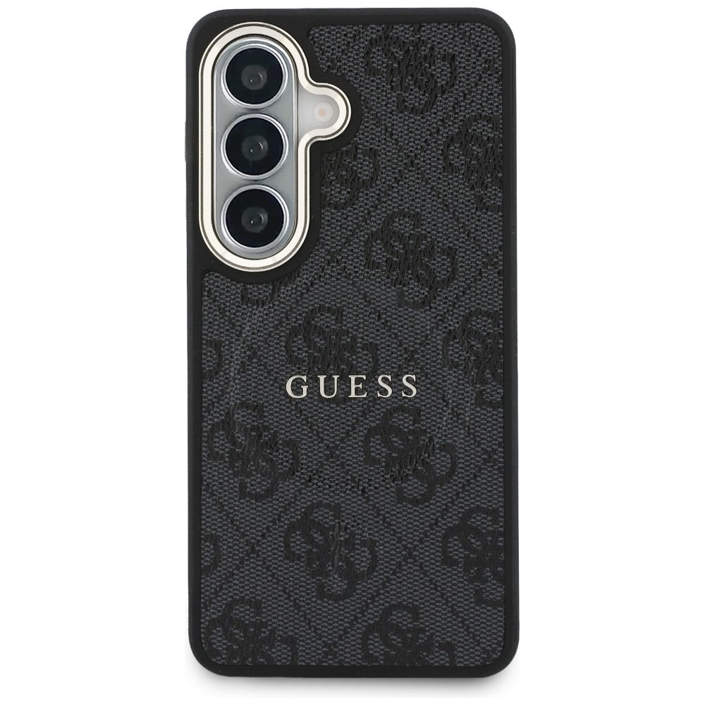 MagSafe-hoes voor Samsung Galaxy S26 Plus S947, Guess, 4G Geëmboste Ring, Zwart