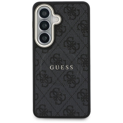 MagSafe-hoes voor Samsung Galaxy S26 Plus S947, Guess, 4G Geëmboste Ring, Zwart