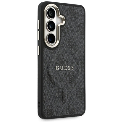 MagSafe-hoes voor Samsung Galaxy S26 Plus S947, Guess, 4G Geëmboste Ring, Zwart
