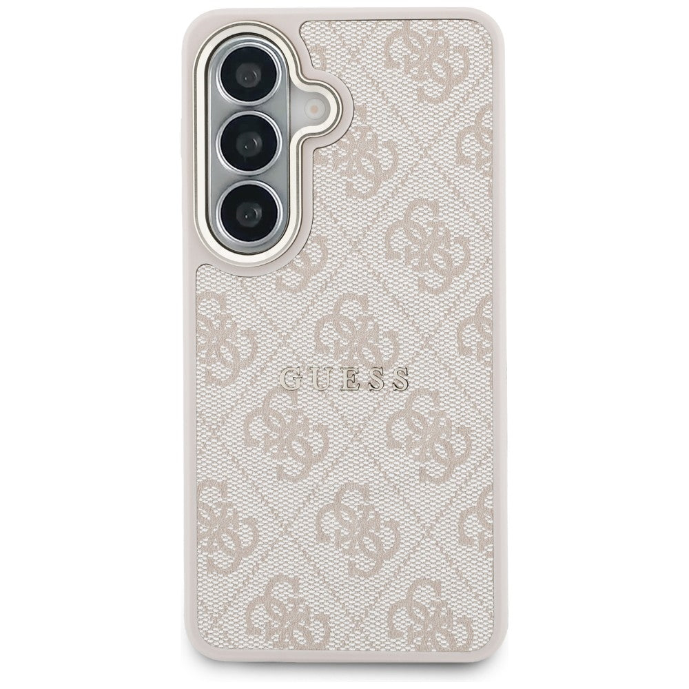 MagSafe-hoesje voor Samsung Galaxy S26 Plus S947, Guess, 4G Geëmbossede Ring, Roze