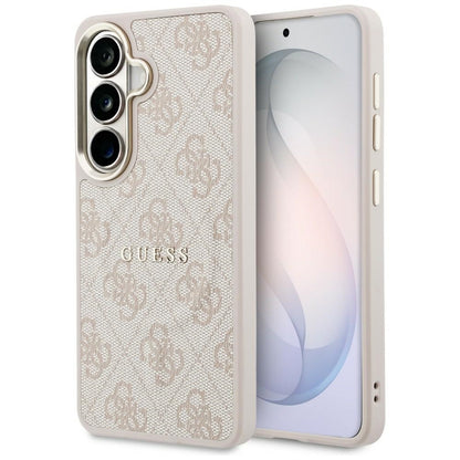 MagSafe-hoesje voor Samsung Galaxy S26 Plus S947, Guess, 4G Geëmbossede Ring, Roze
