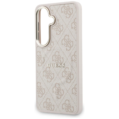 MagSafe-hoesje voor Samsung Galaxy S26 Plus S947, Guess, 4G Geëmbossede Ring, Roze