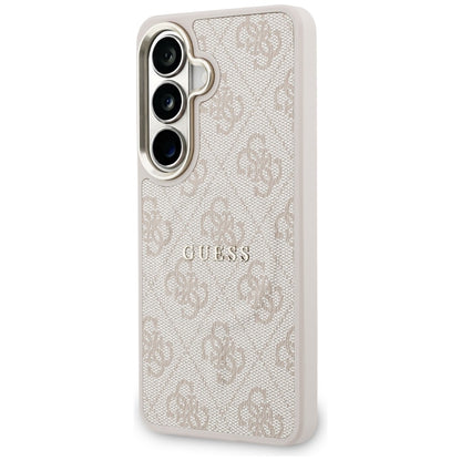 MagSafe-hoesje voor Samsung Galaxy S26 Plus S947, Guess, 4G Geëmbossede Ring, Roze