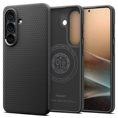 MagSafe Hülle für Samsung Galaxy S26 Plus S947, Spigen, Liquid Air, Mattschwarz ACS10704