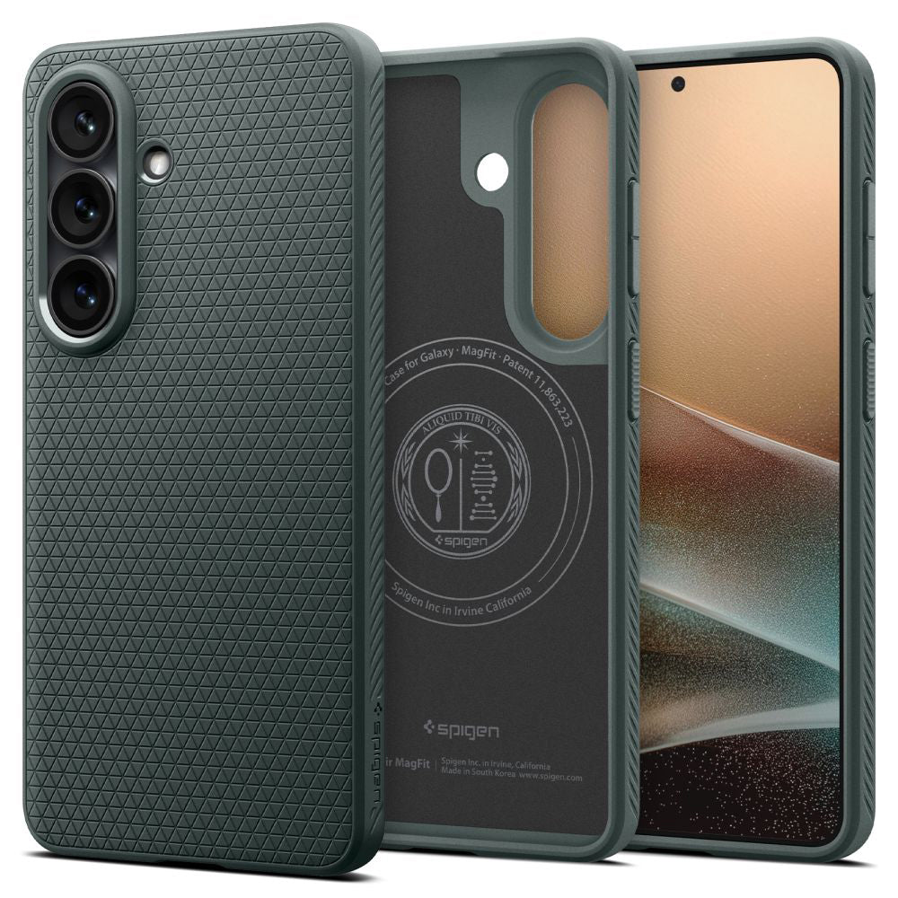 Étui MagSafe pour Samsung Galaxy S26 Plus S947, Spigen, Liquid Air, Vert ACS10706